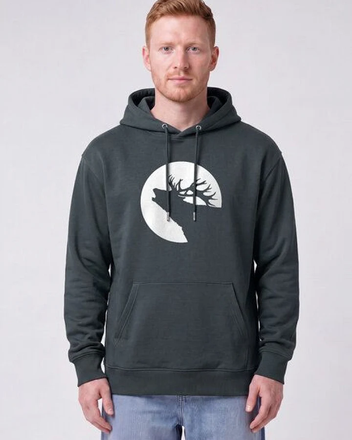 watapparel Hoodie Unisex Röhrender Hirsch