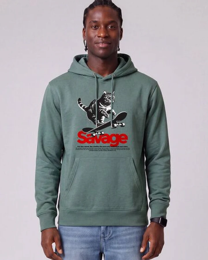 watapparel Hoodie Unisex Savage cat