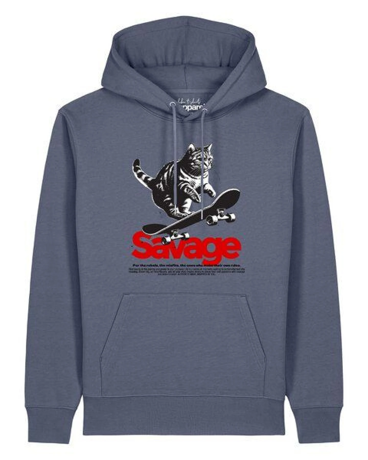 watapparel Hoodie Unisex Savage cat – Ansicht 2