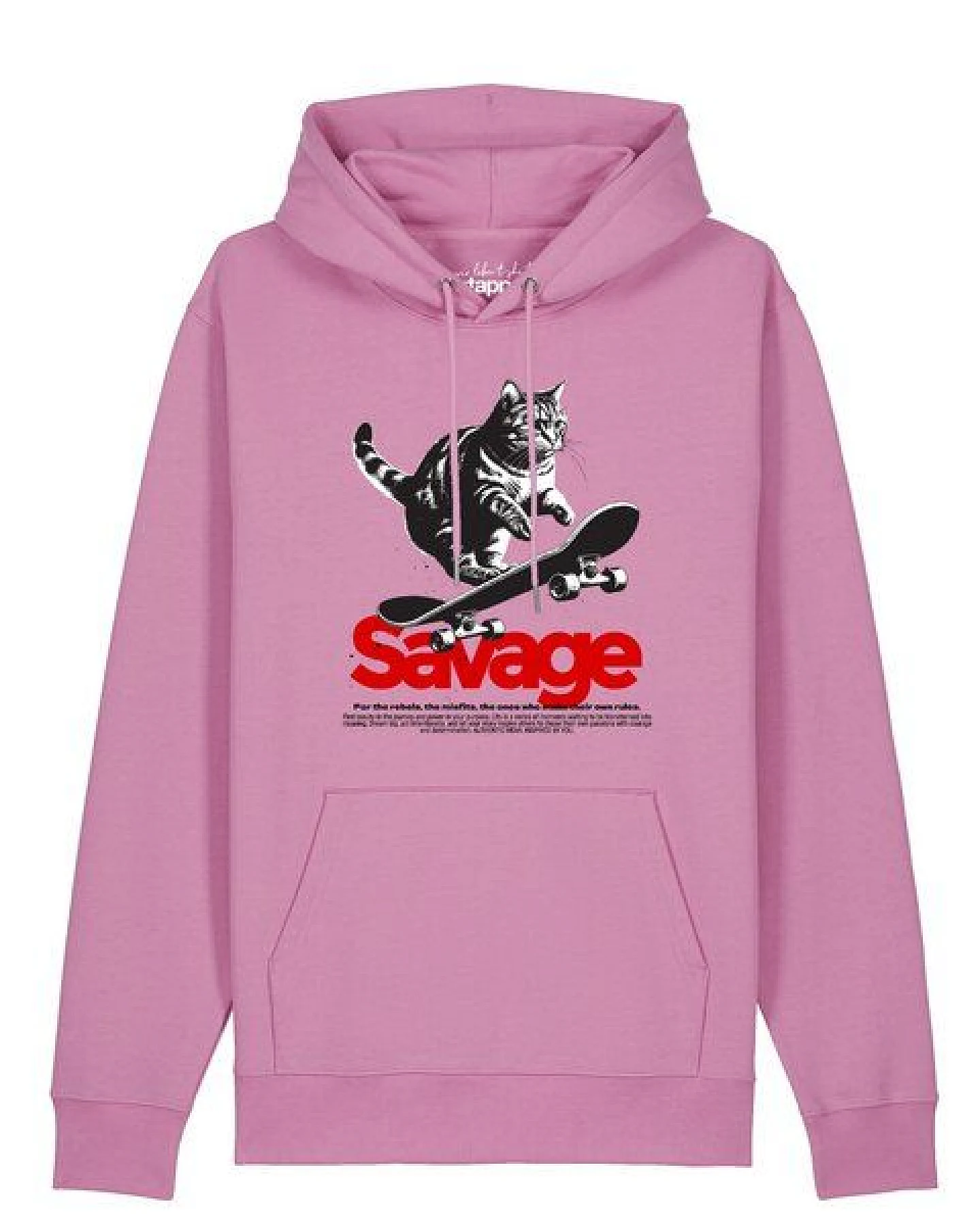 watapparel Hoodie Unisex Savage cat – Ansicht 2