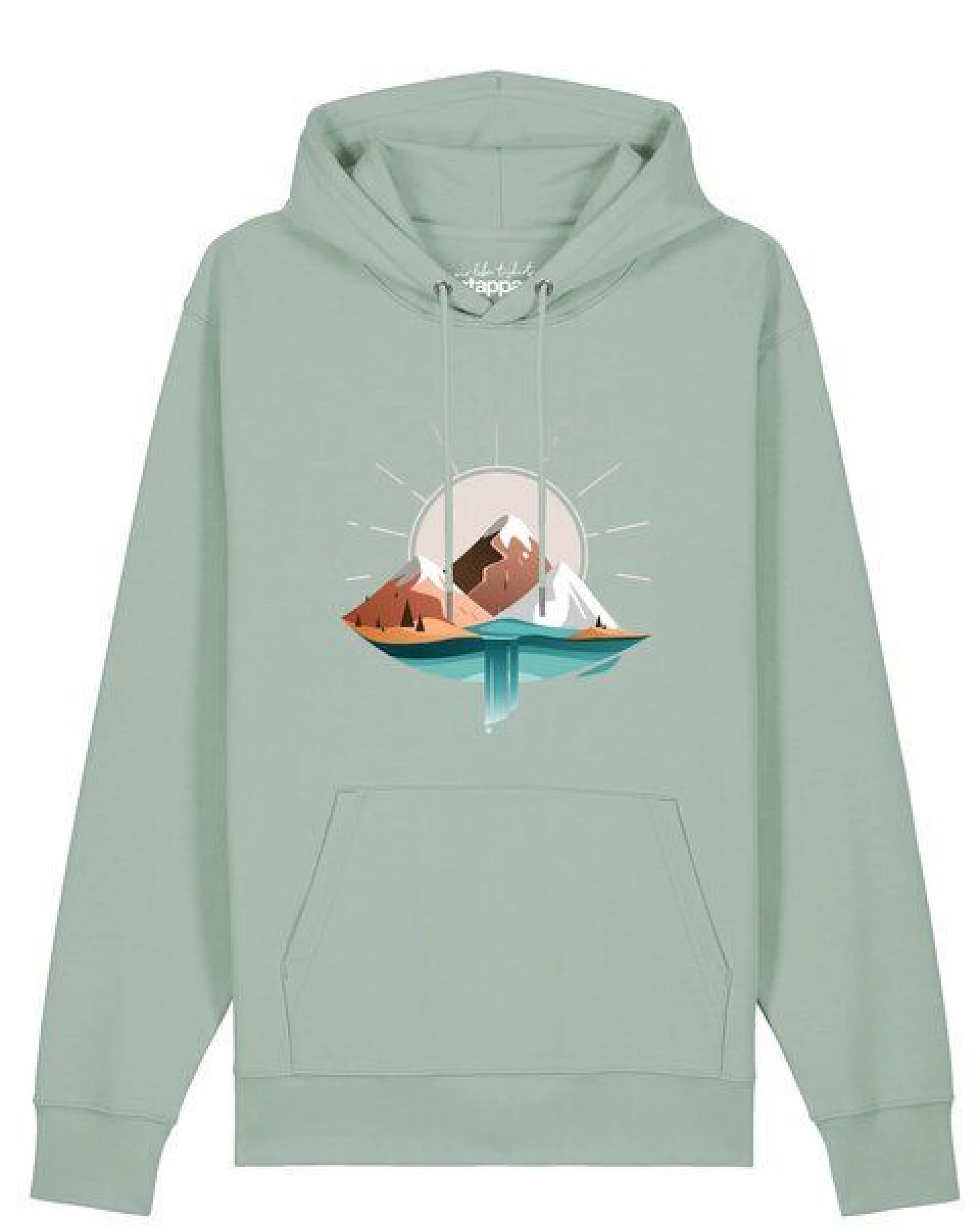 watapparel Hoodie Unisex Sunrise & Lake – Ansicht 2