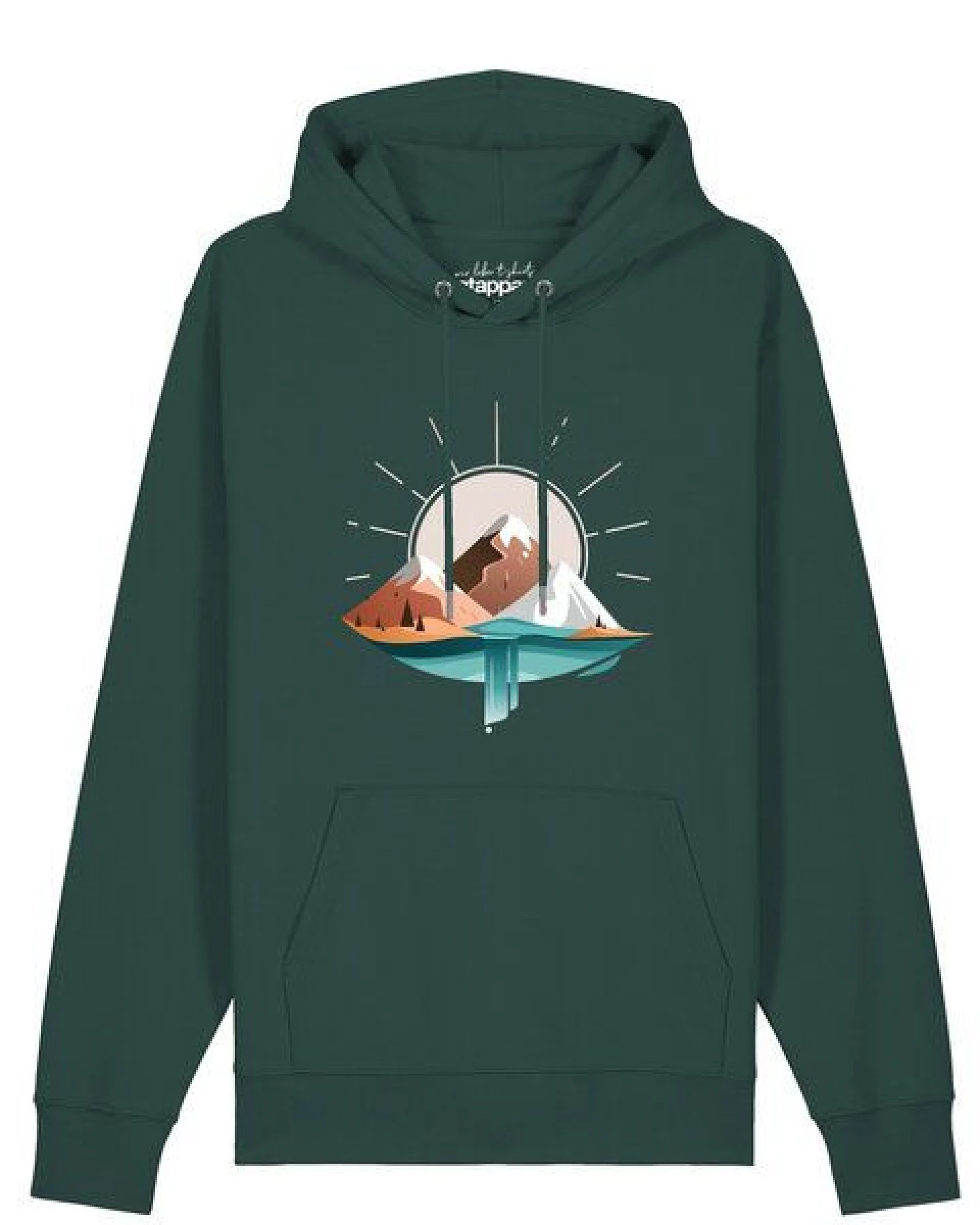 watapparel Hoodie Unisex Sunrise & Lake – Ansicht 2
