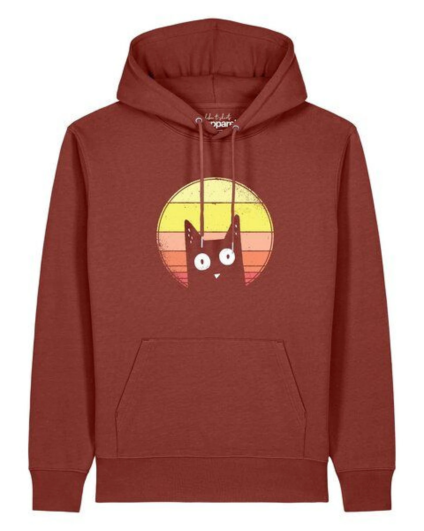 watapparel Hoodie Unisex Sunset Cat – Ansicht 2