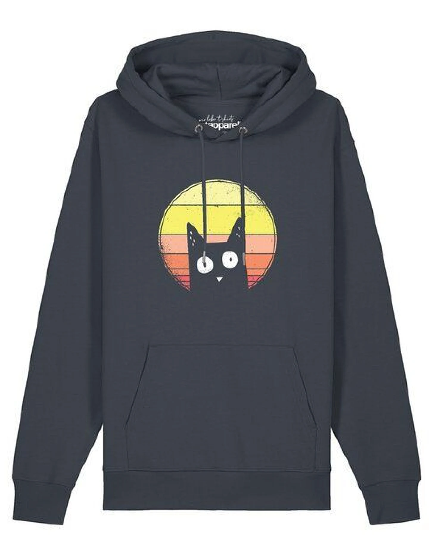 watapparel Hoodie Unisex Sunset Cat – Ansicht 2
