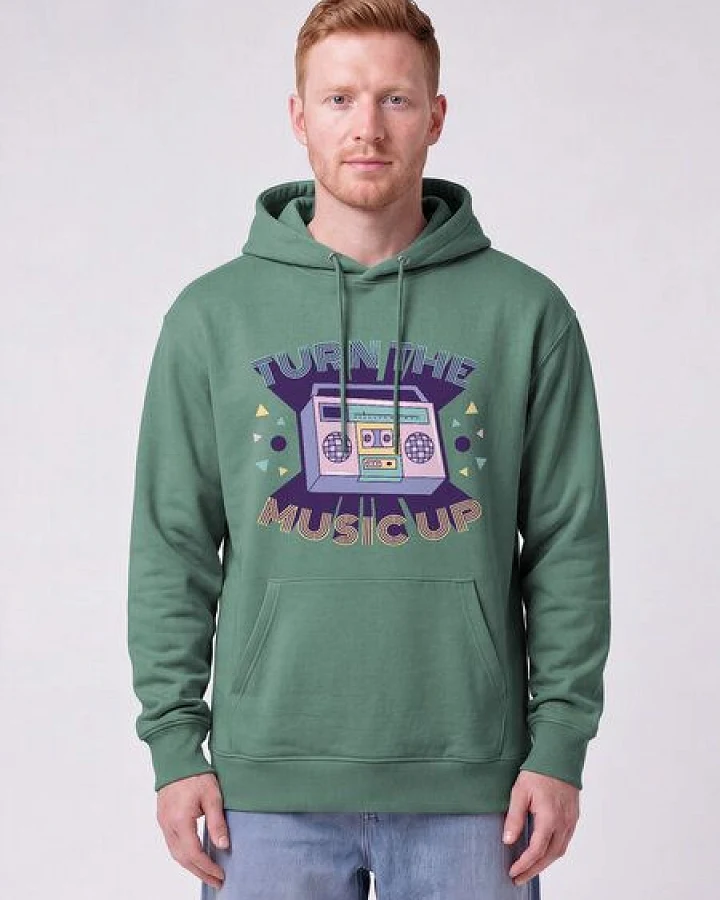 watapparel Hoodie Unisex Turn the music up