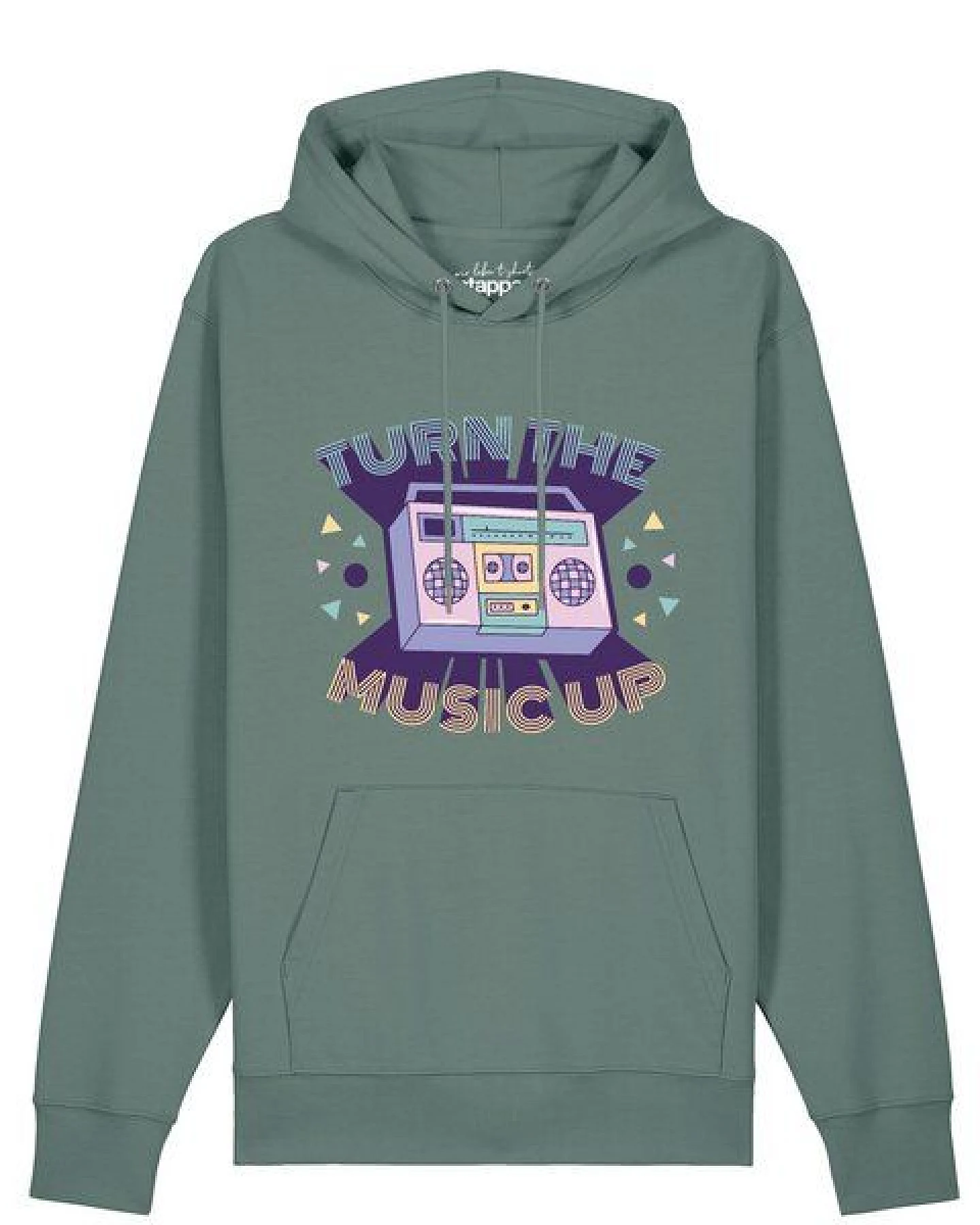 watapparel Hoodie Unisex Turn the music up – Ansicht 2