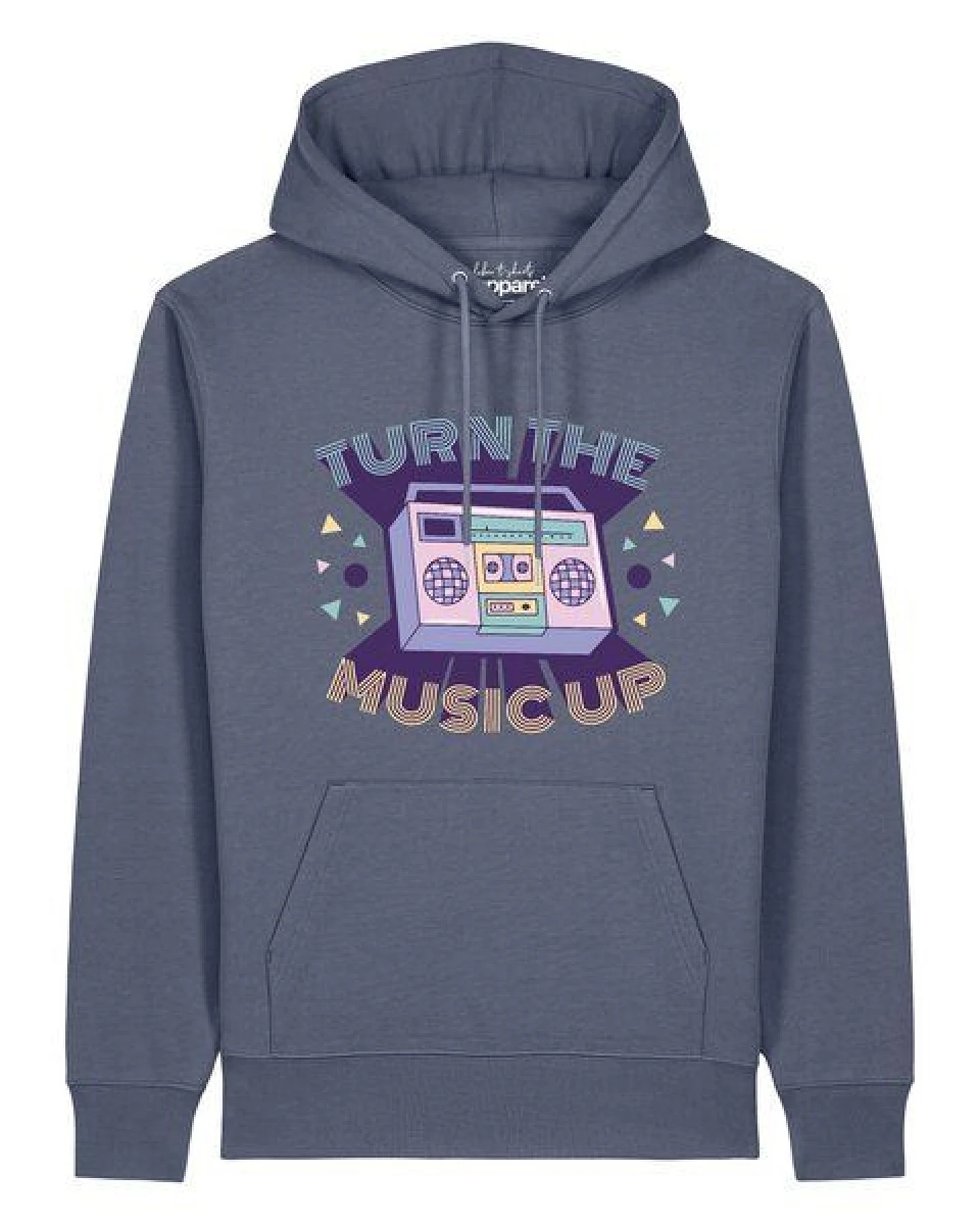 watapparel Hoodie Unisex Turn the music up – Ansicht 2