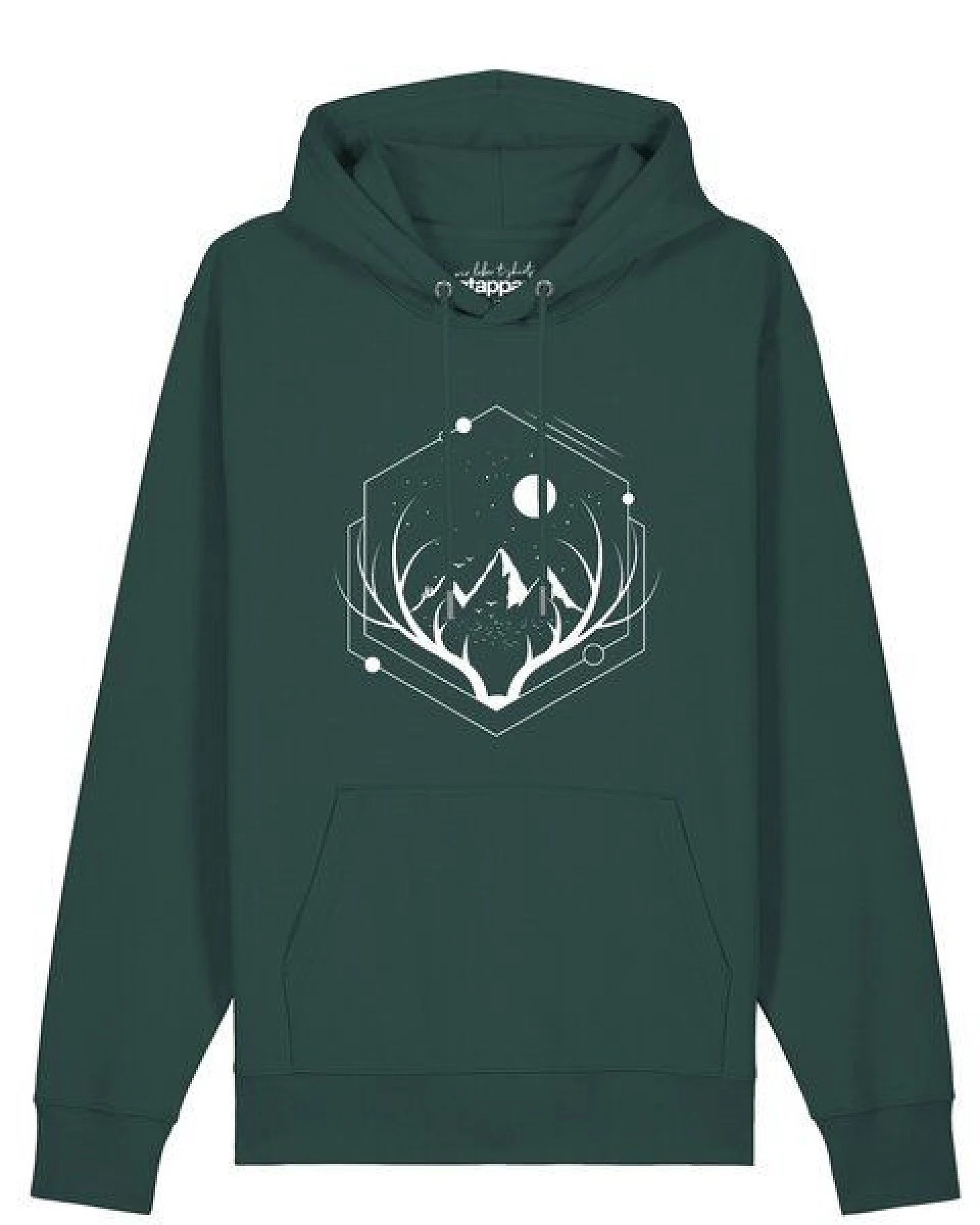 watapparel Hoodie Unisex Wanderlust at night – Ansicht 2