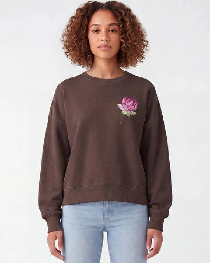 watapparel Sweatshirt Frauen Blume