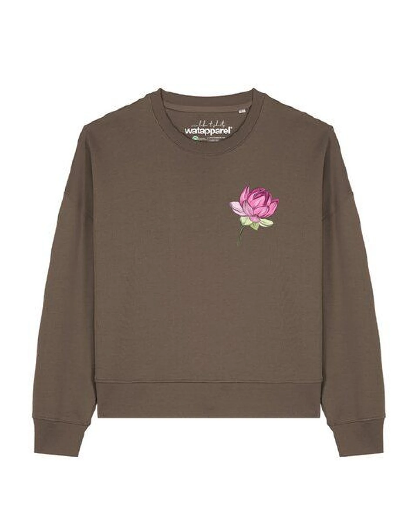 watapparel Sweatshirt Frauen Blume – Ansicht 2