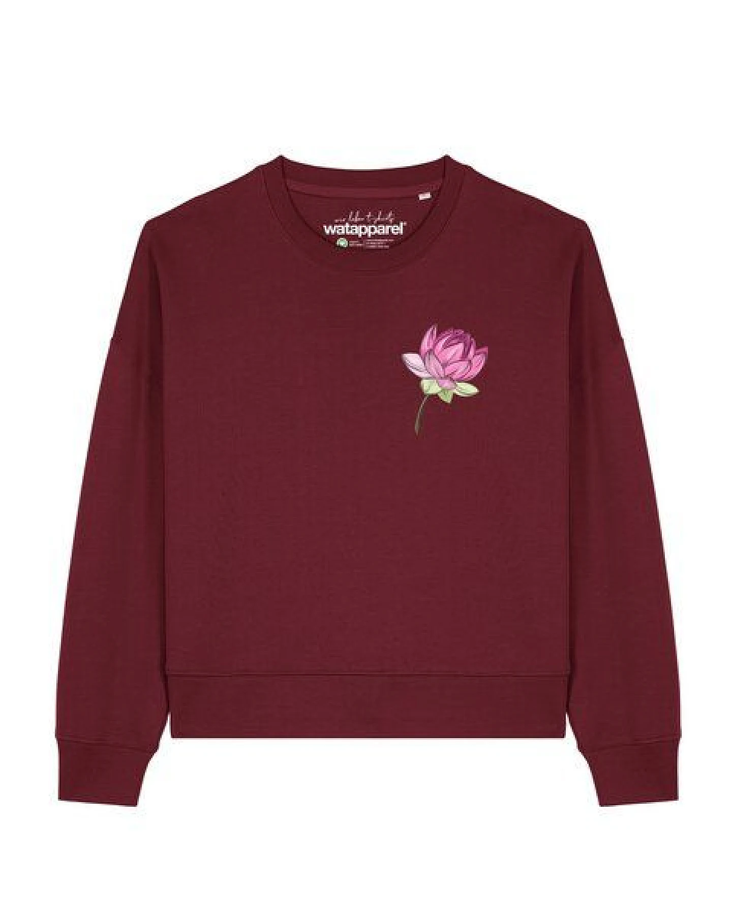watapparel Sweatshirt Frauen Blume – Ansicht 2