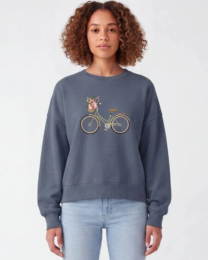 watapparel Sweatshirt Frauen Damenfahrrad
