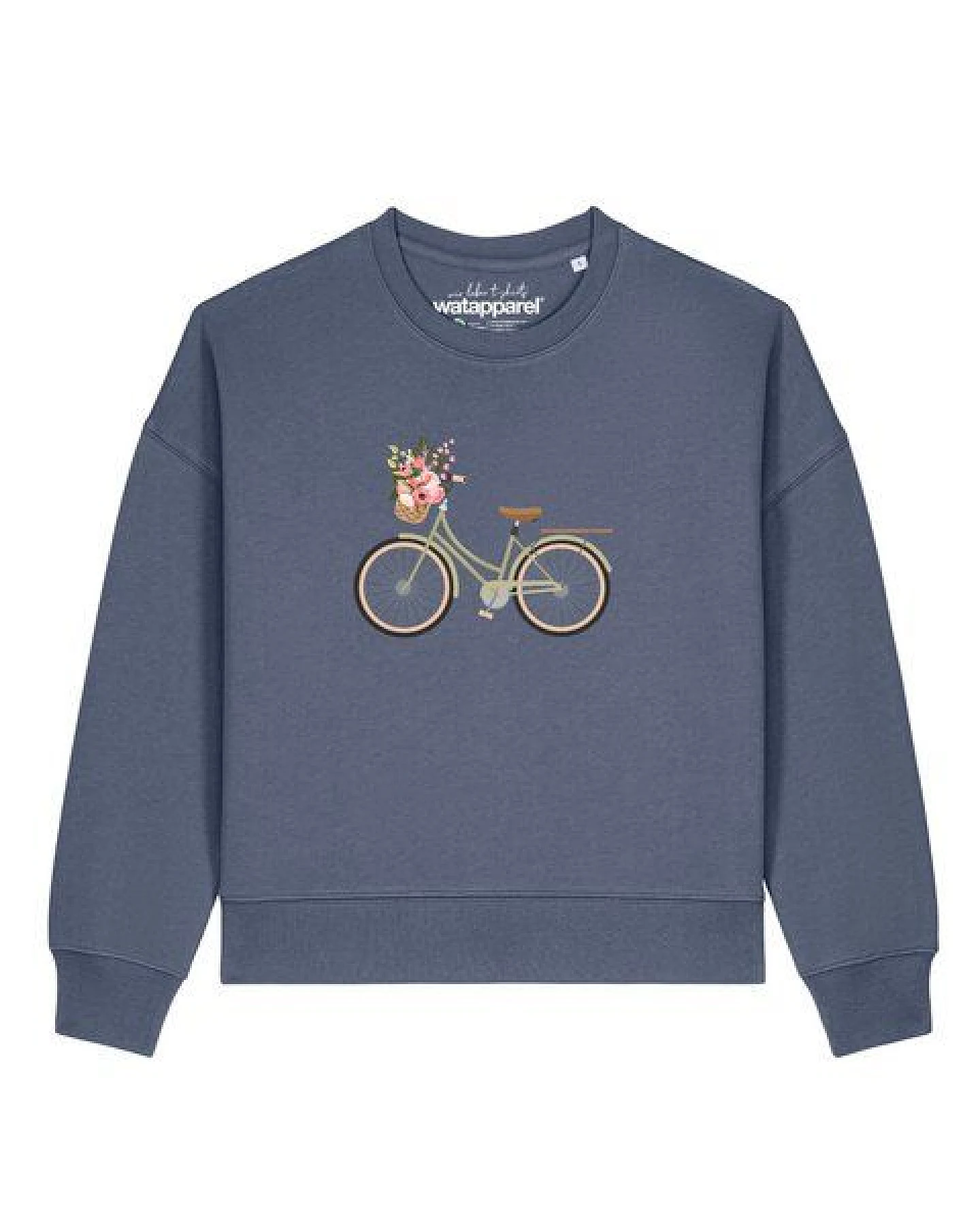 watapparel Sweatshirt Frauen Damenfahrrad – Ansicht 2