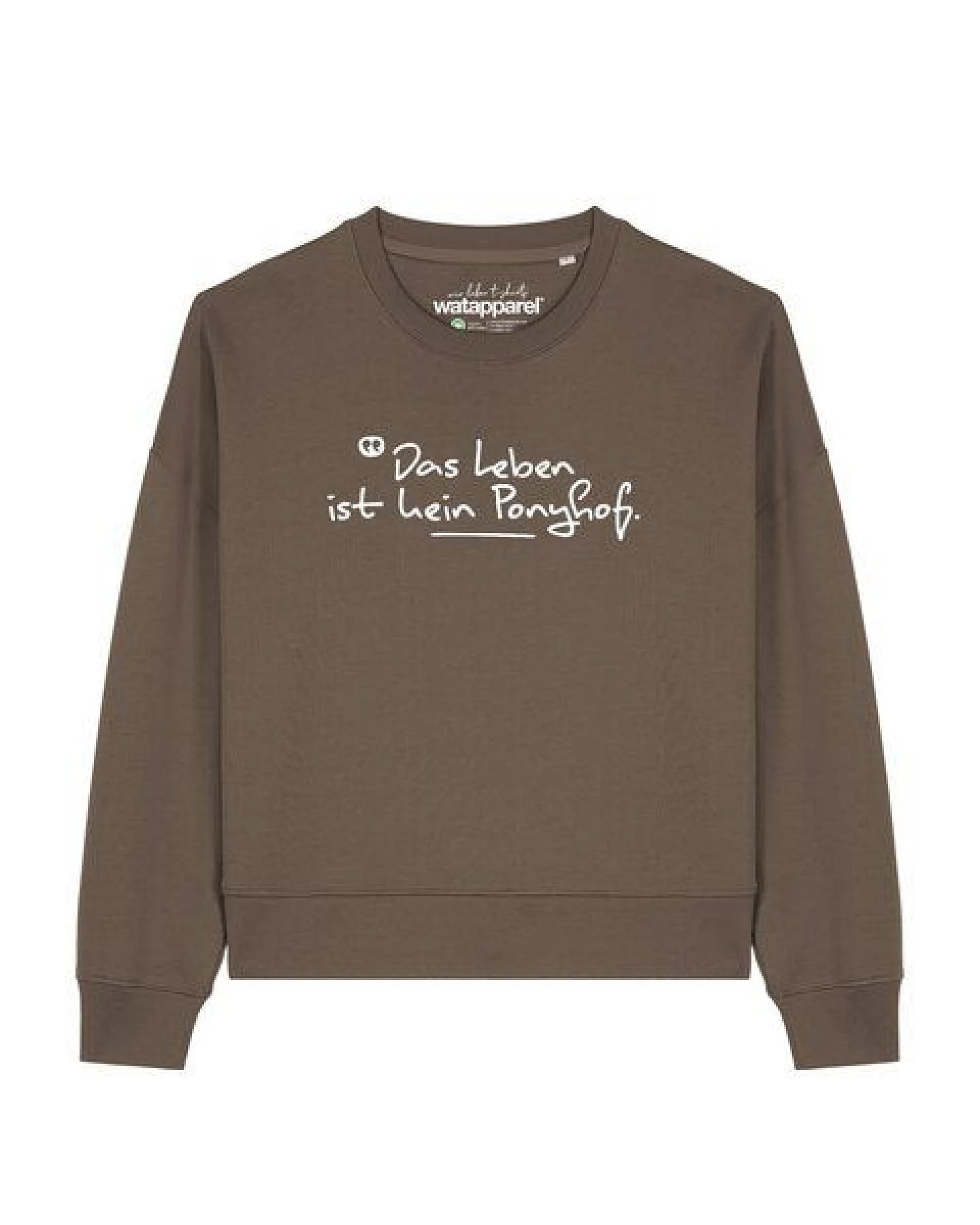 watapparel Sweatshirt Frauen Das Leben ist kein Ponyhof – Ansicht 2