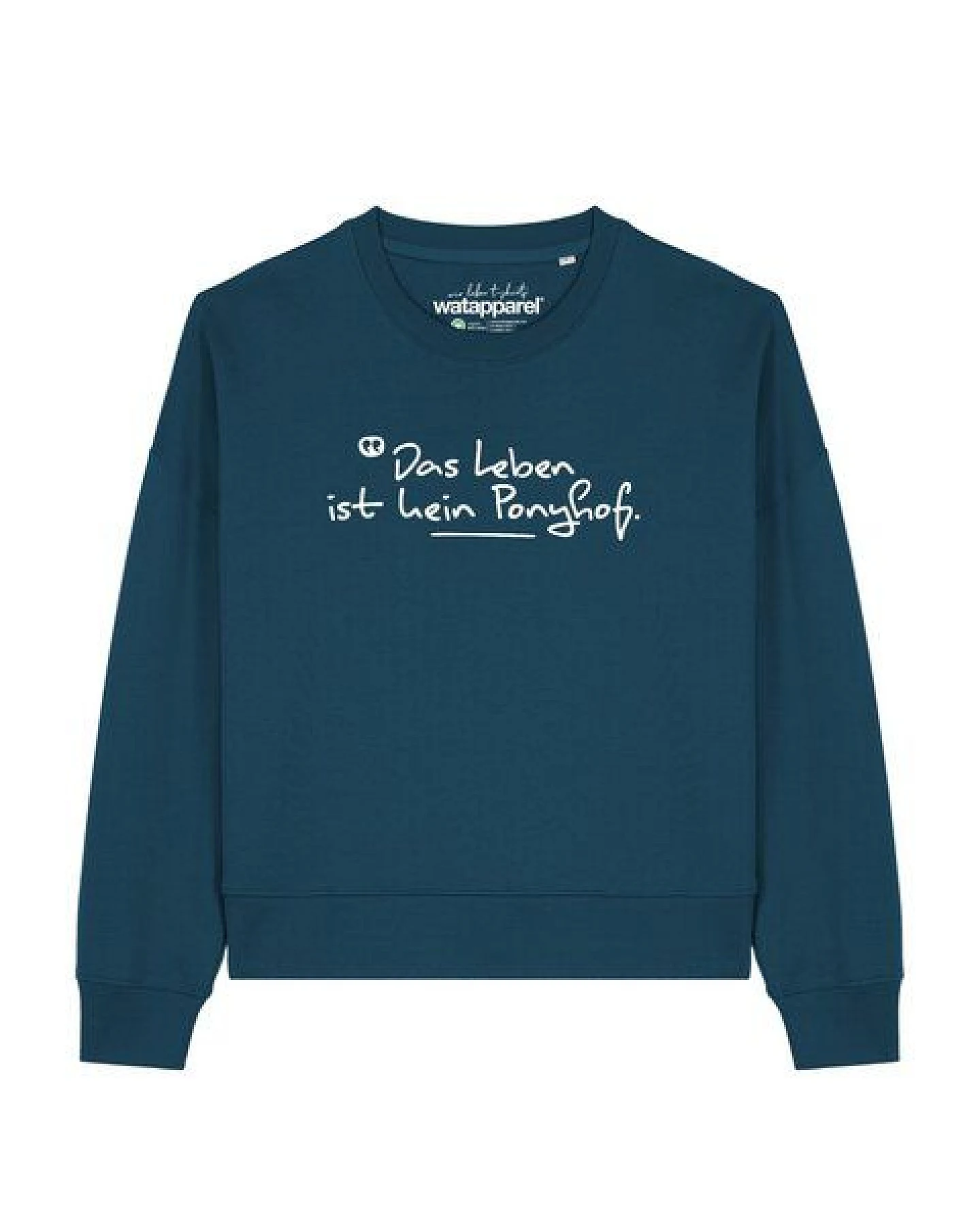 watapparel Sweatshirt Frauen Das Leben ist kein Ponyhof – Ansicht 2