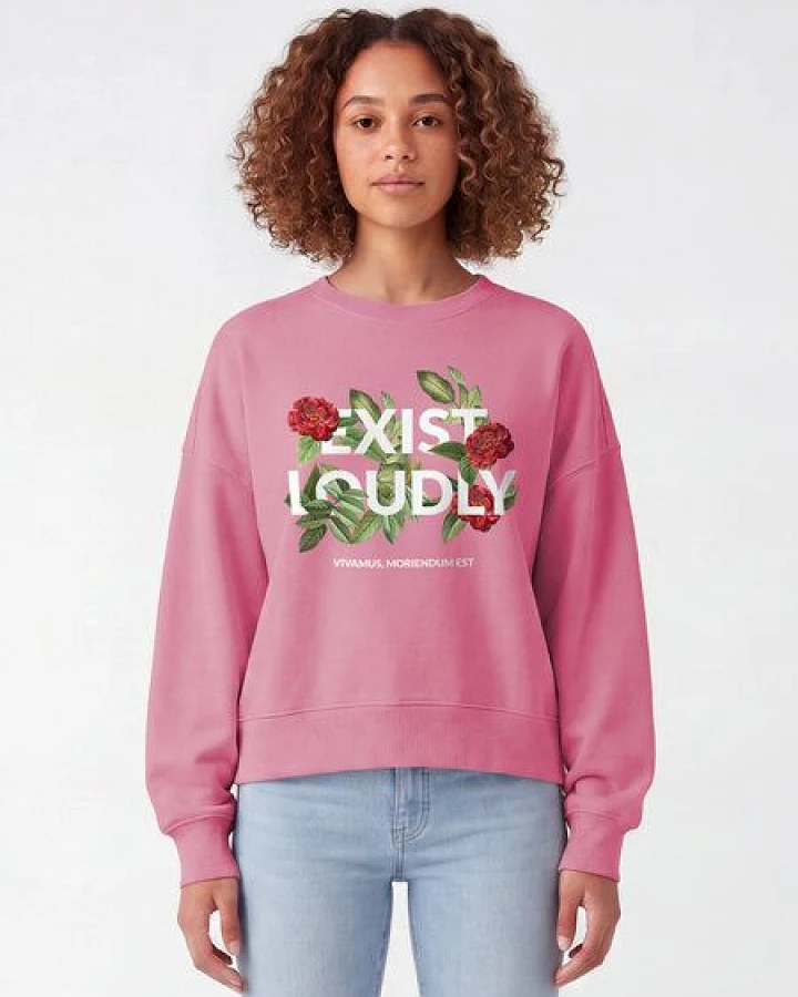 watapparel Sweatshirt Frauen Exist Loudly