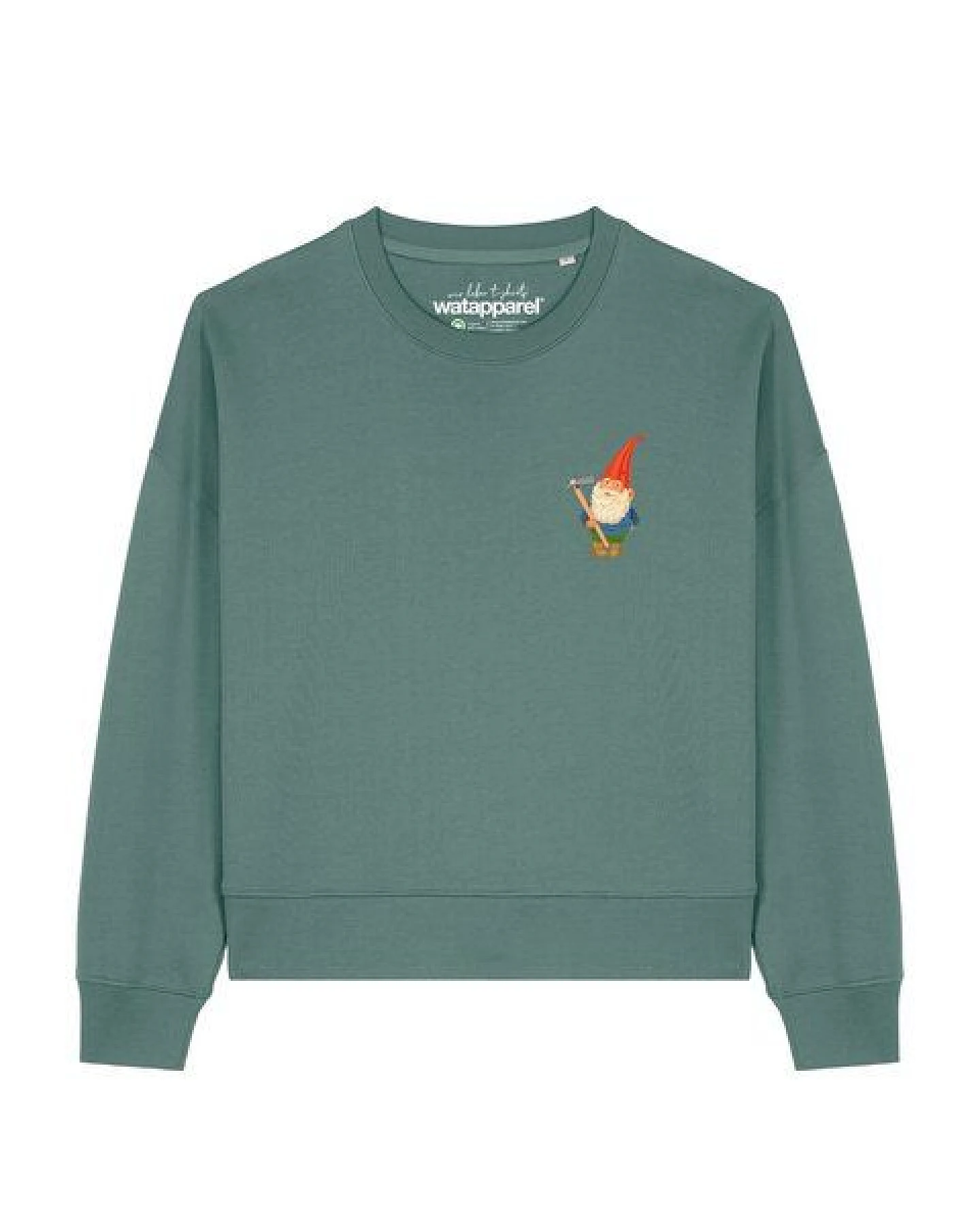 watapparel Sweatshirt Frauen Gartenzwerg – Ansicht 2