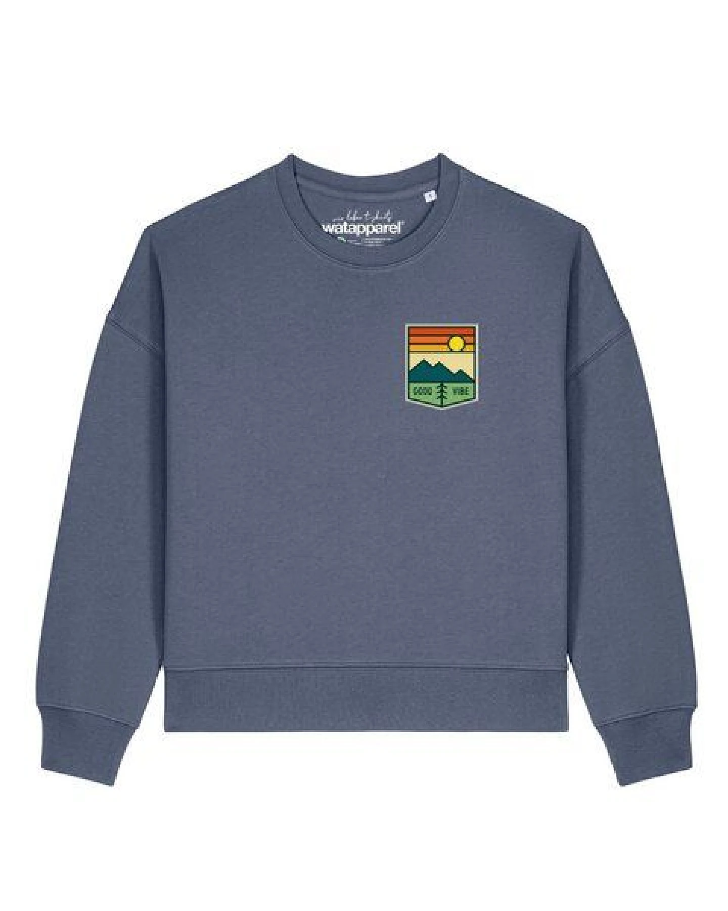 watapparel Sweatshirt Frauen Good Vibe – Ansicht 2