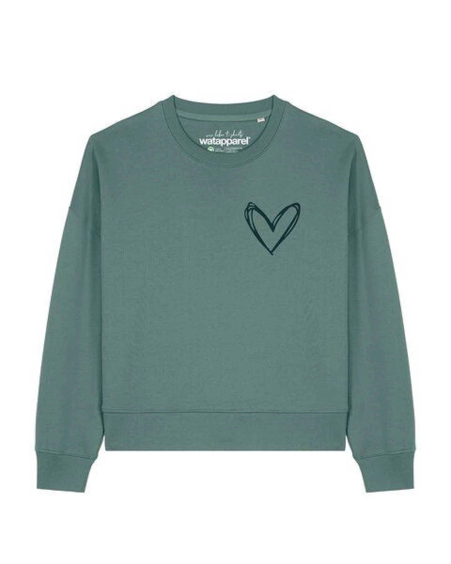 watapparel Sweatshirt Frauen Herzi – Ansicht 2