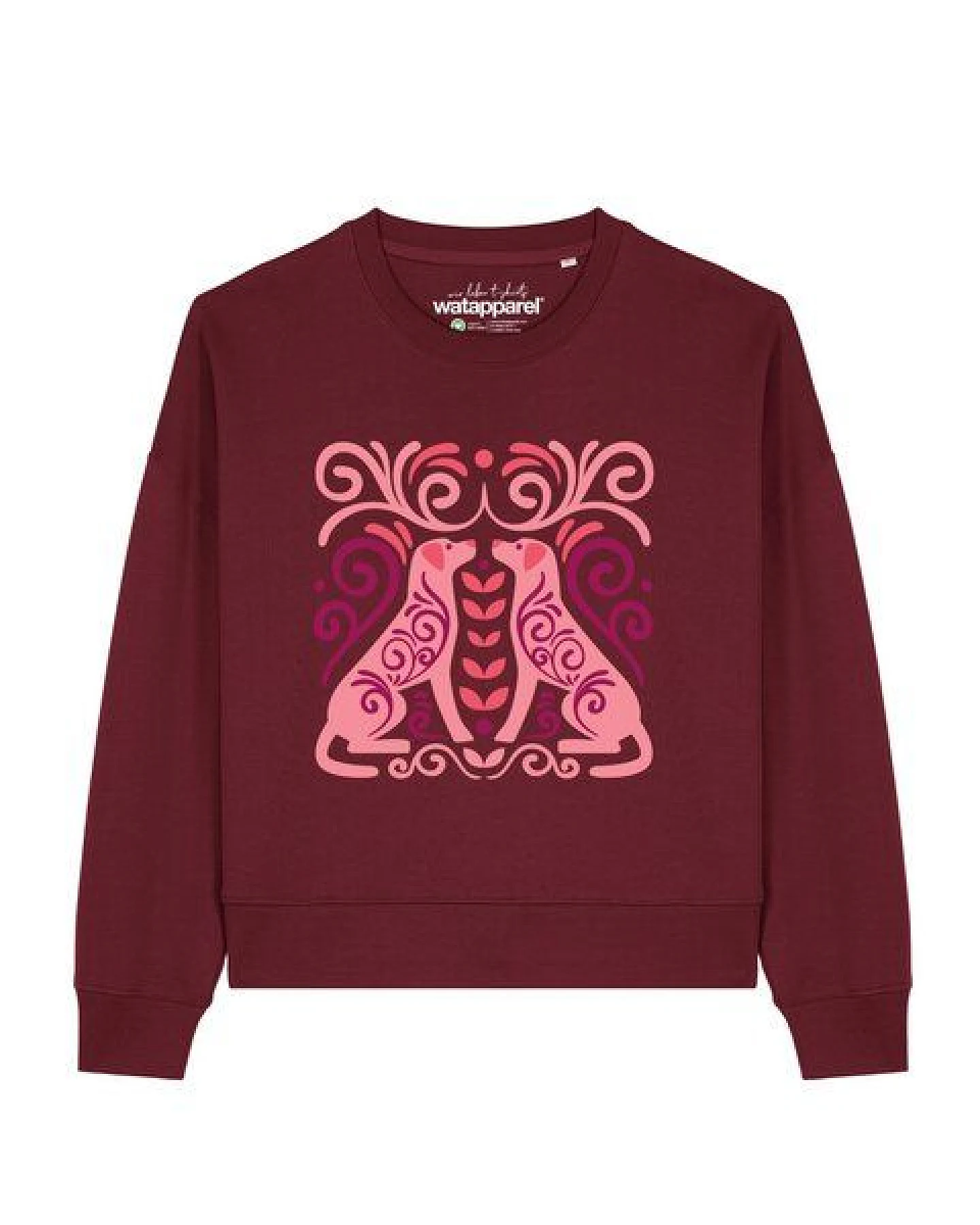 watapparel Sweatshirt Frauen Hundeliebe – Ansicht 2