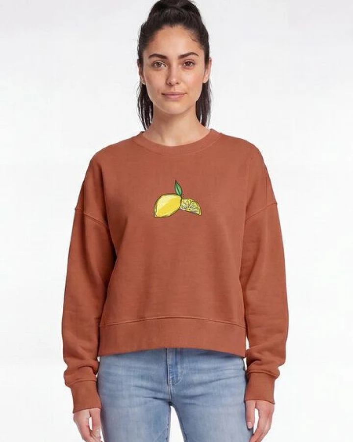 watapparel Sweatshirt Frauen Lemon