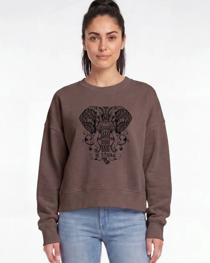 watapparel Sweatshirt Frauen Mandala Elephant