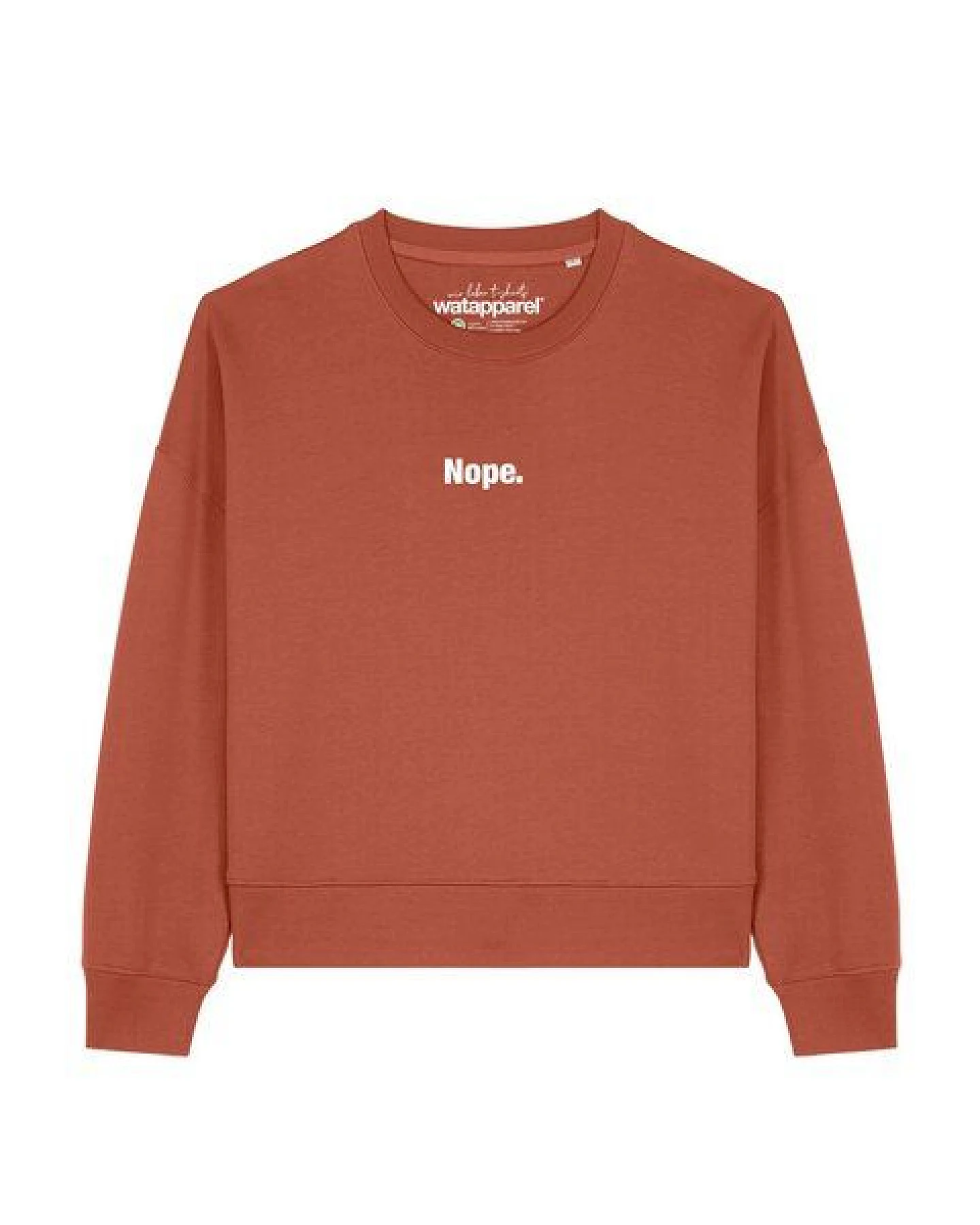 watapparel Sweatshirt Frauen Nope – Ansicht 2