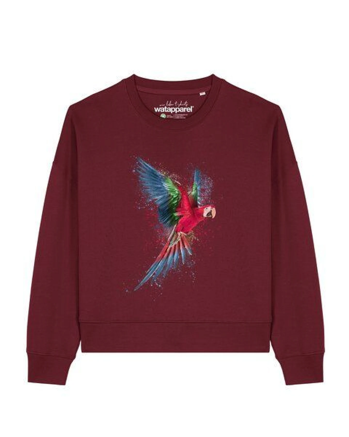 watapparel Sweatshirt Frauen Papagei – Ansicht 2