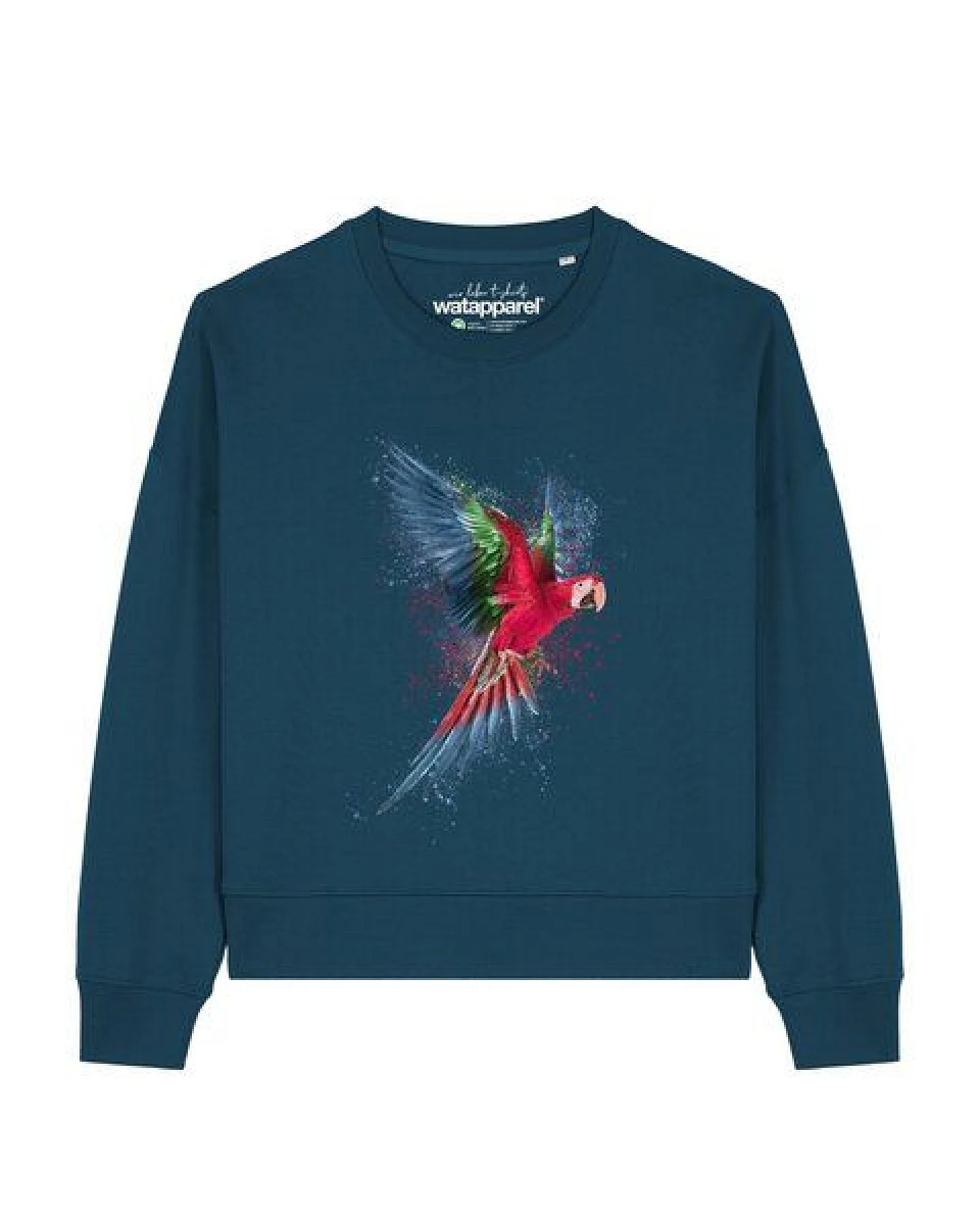 watapparel Sweatshirt Frauen Papagei – Ansicht 2
