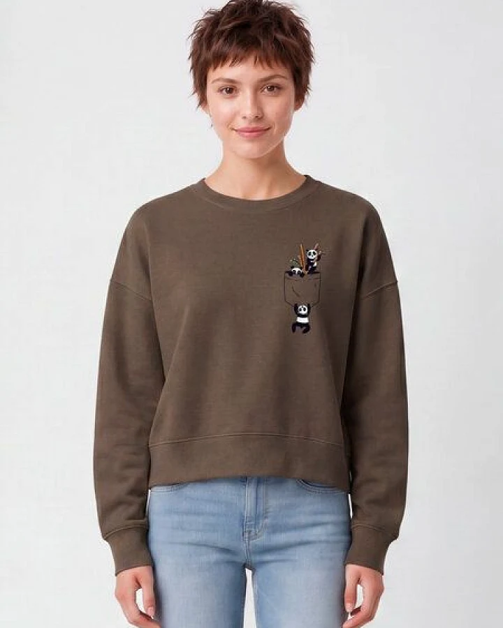 watapparel Sweatshirt Frauen Pocket Pandas