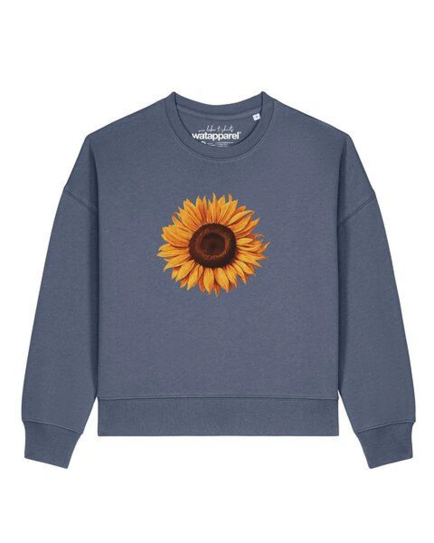 watapparel Sweatshirt Frauen Sonnenblume – Ansicht 2