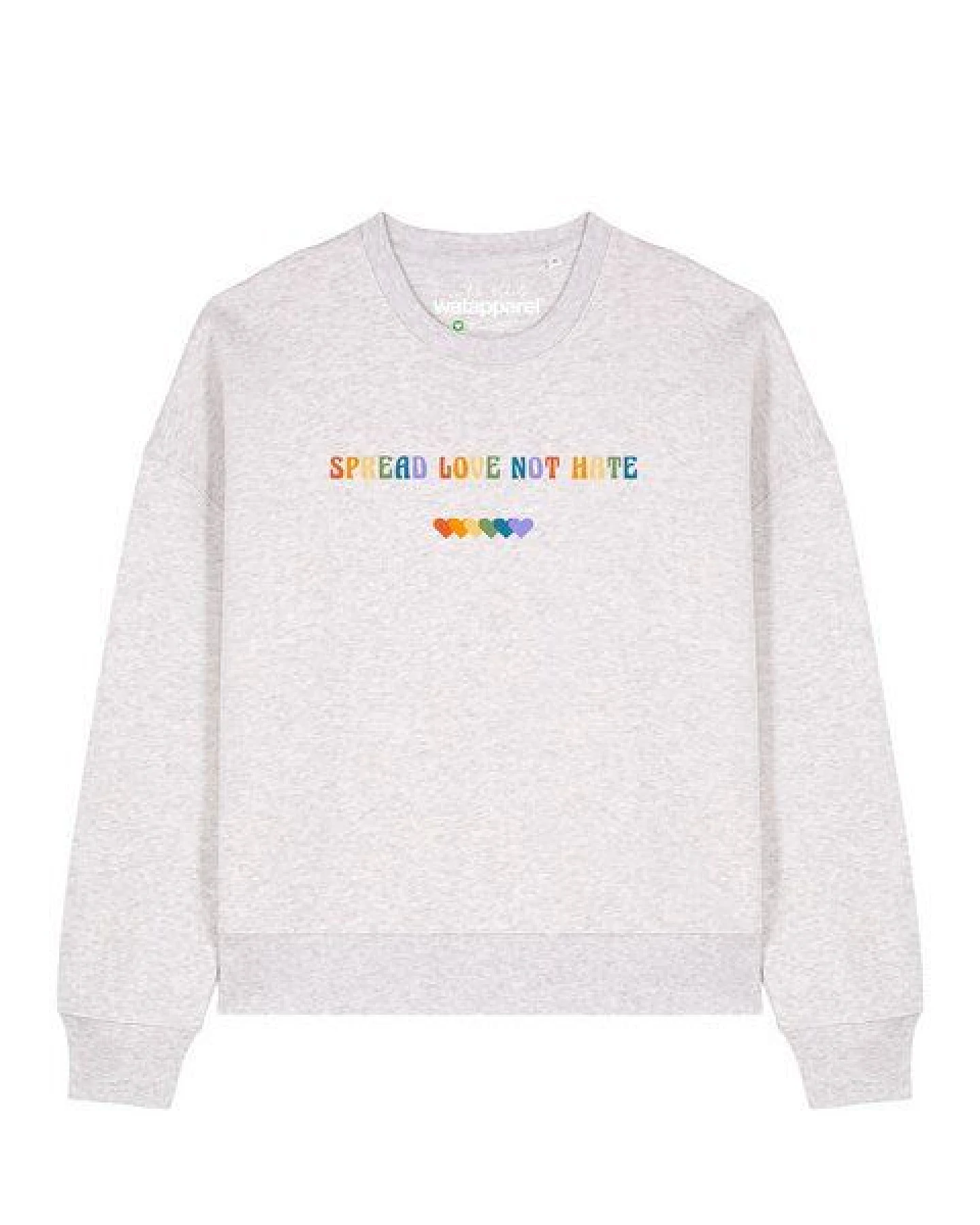 watapparel Sweatshirt Frauen Spread Love not Hate – Ansicht 2