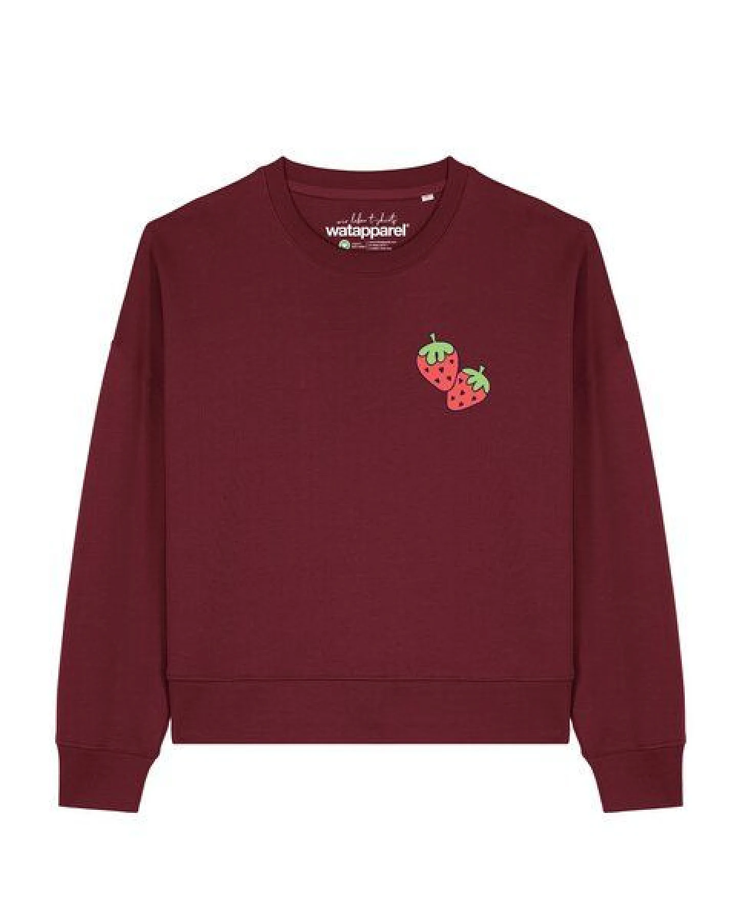 watapparel Sweatshirt Frauen Strawberry – Ansicht 2