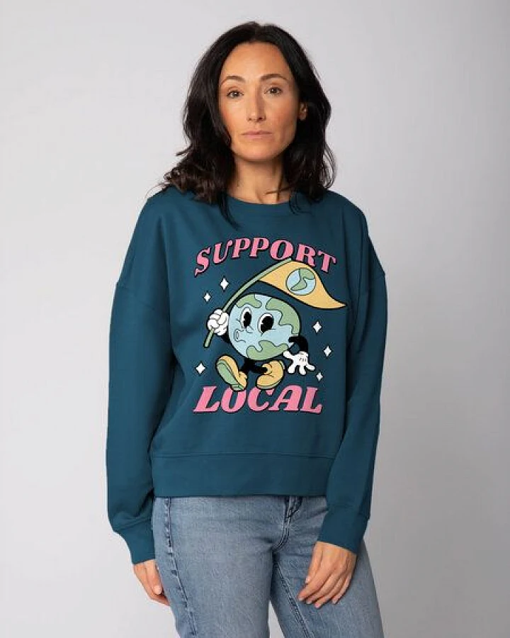 Produktseite: watapparel Sweatshirt Frauen Support Local