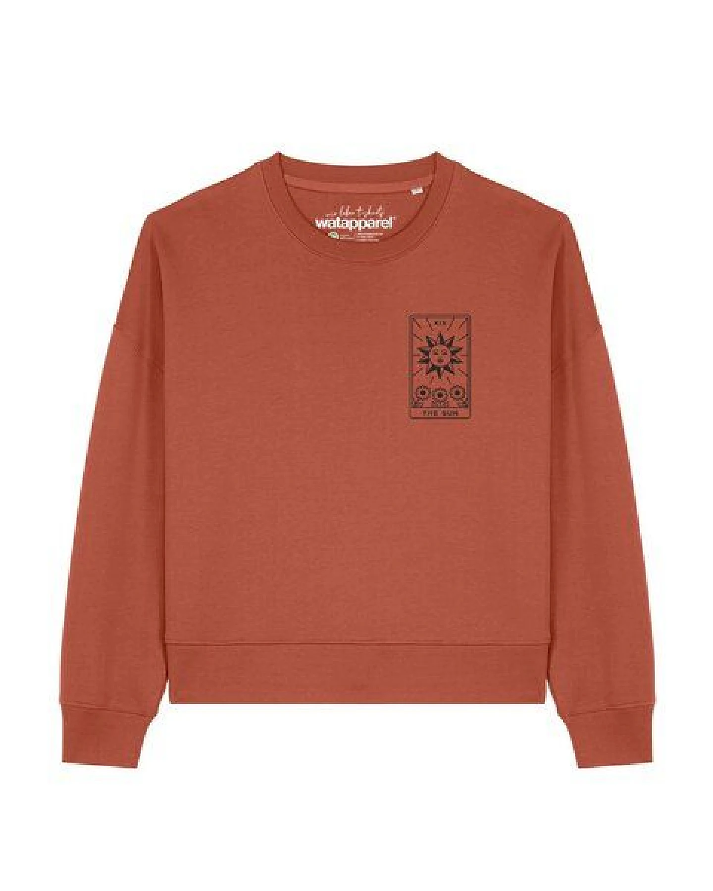 watapparel Sweatshirt Frauen Tarot The Sun – Ansicht 2