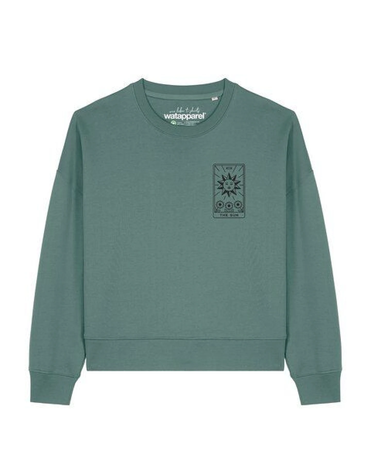 watapparel Sweatshirt Frauen Tarot The Sun – Ansicht 2