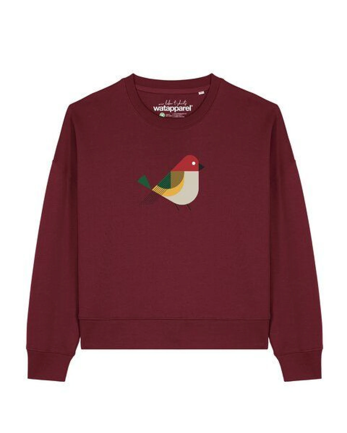 watapparel Sweatshirt Frauen Vogel – Ansicht 2