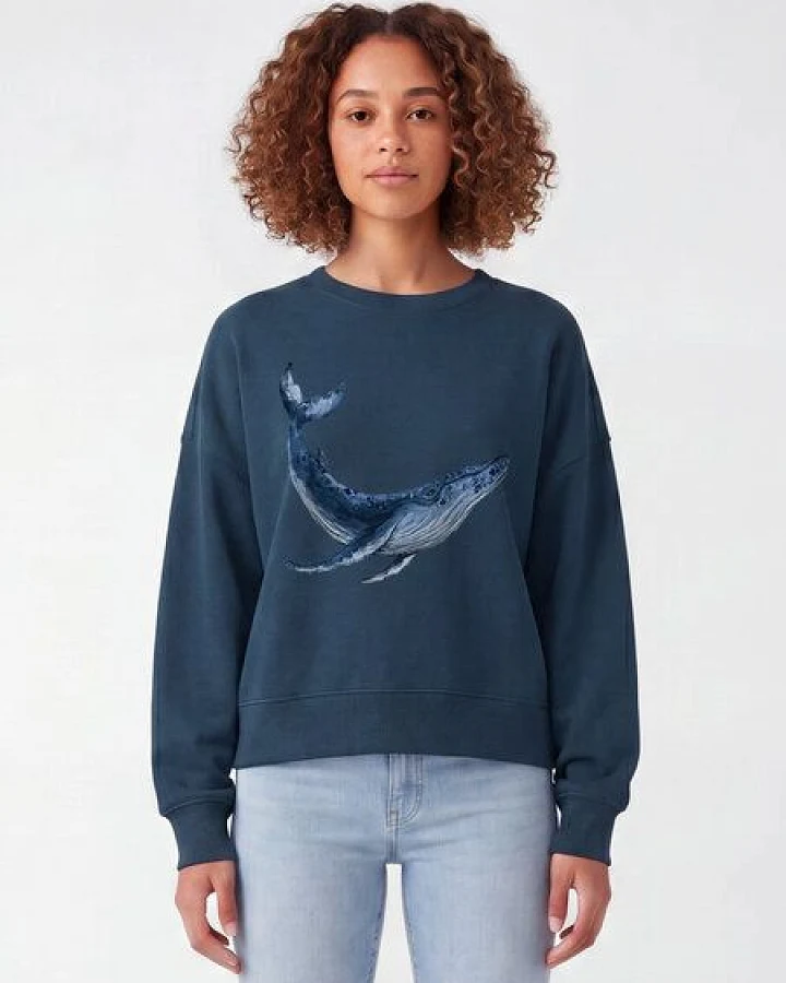 watapparel Sweatshirt Frauen Wal