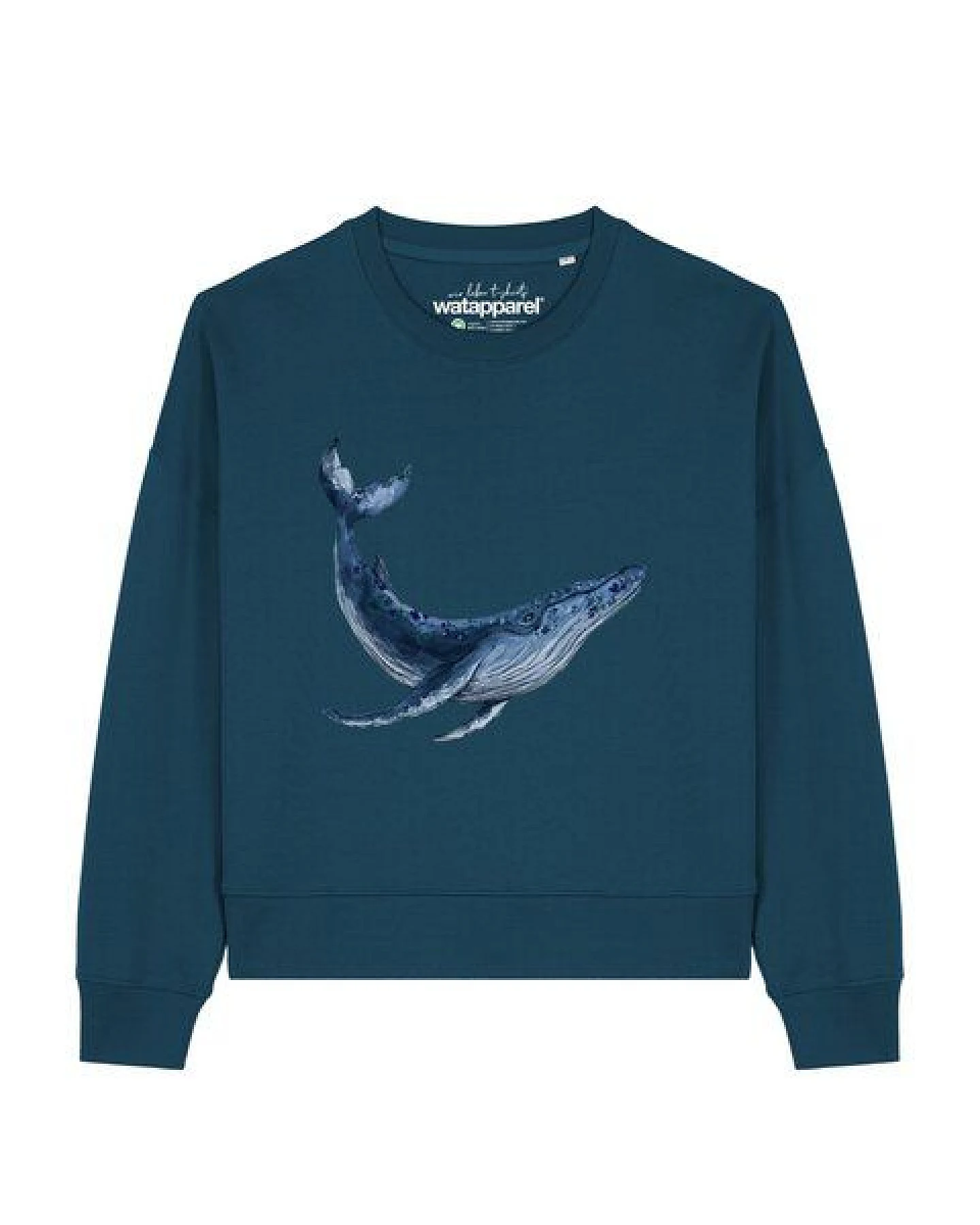 watapparel Sweatshirt Frauen Wal – Ansicht 2