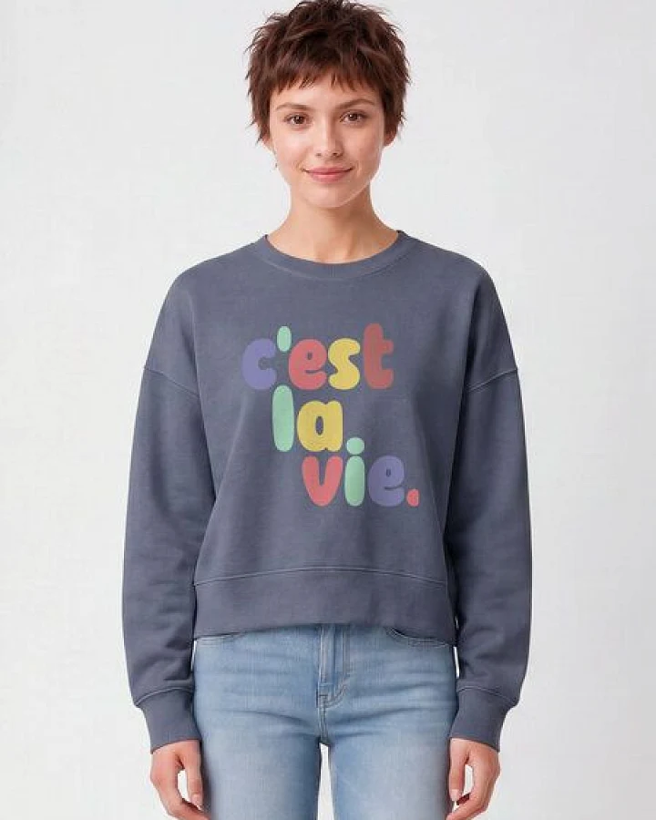 watapparel Sweatshirt Frauen c'est la vie