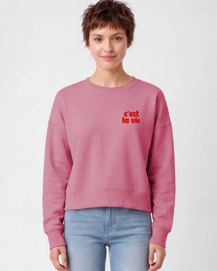 watapparel Sweatshirt Frauen cest la vie