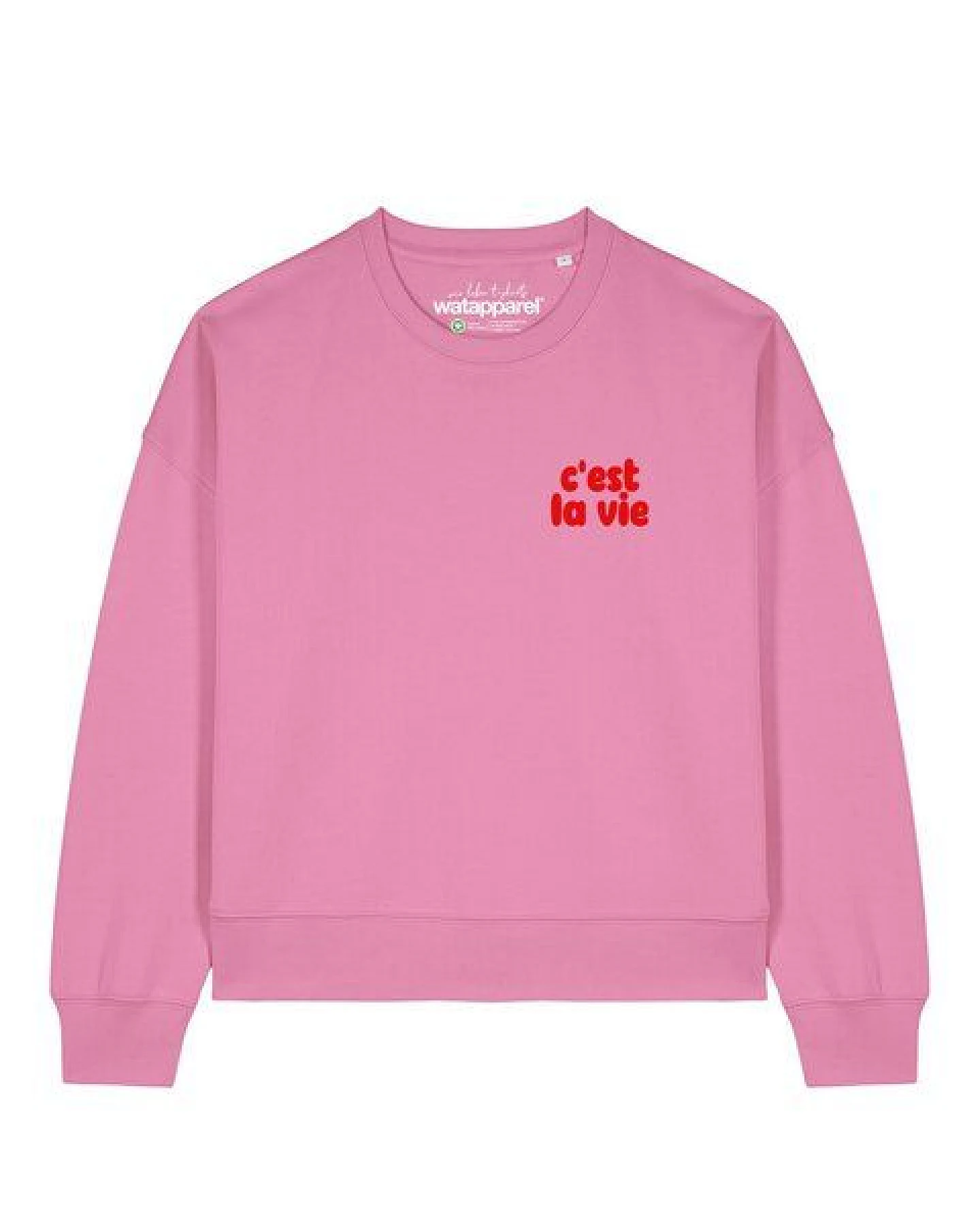 watapparel Sweatshirt Frauen cest la vie – Ansicht 2