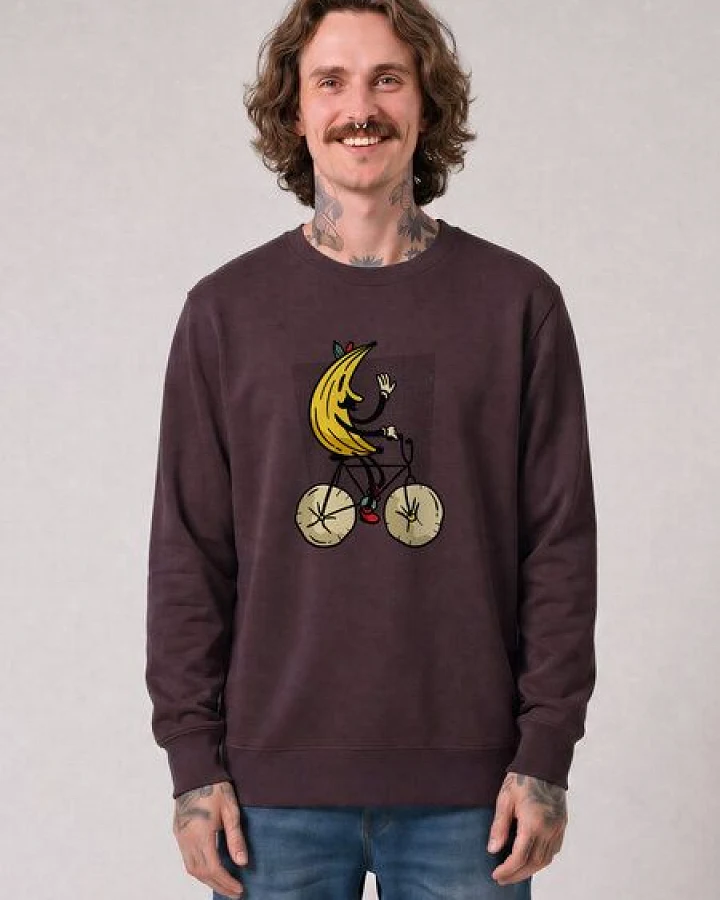 watapparel Sweatshirt Unisex Banana Rider
