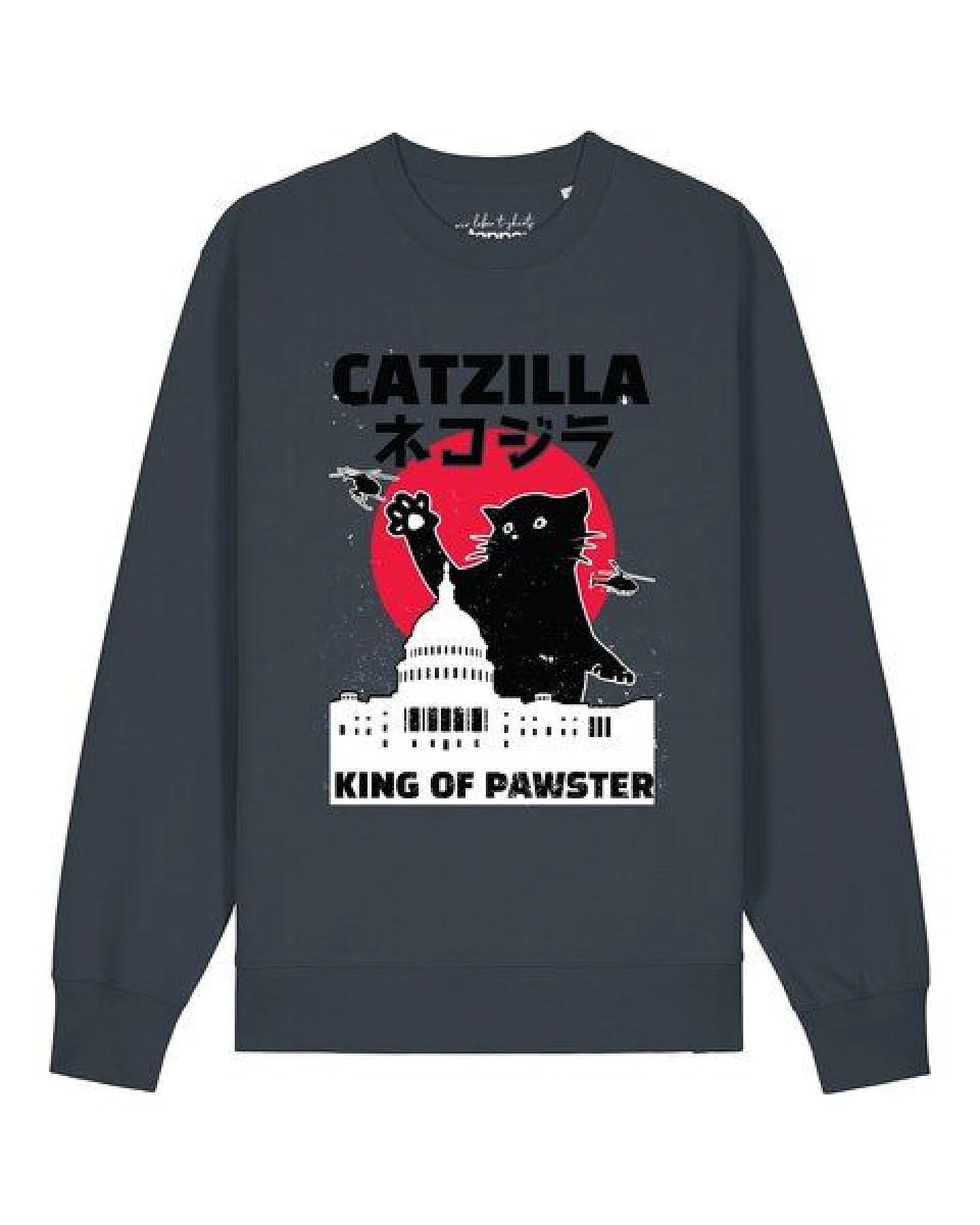 watapparel Sweatshirt Unisex Catzilla – Ansicht 2