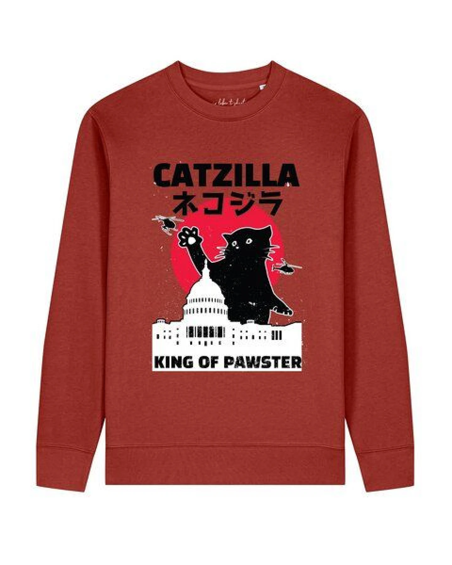 watapparel Sweatshirt Unisex Catzilla – Ansicht 2