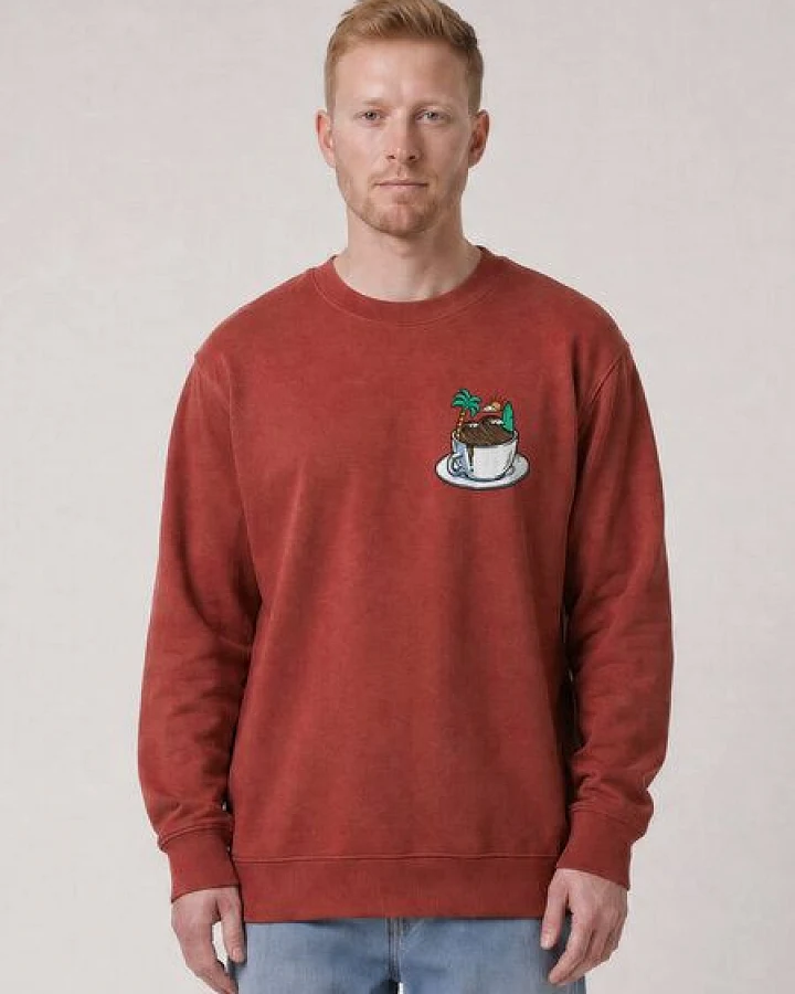 watapparel Sweatshirt Unisex Coffee waves