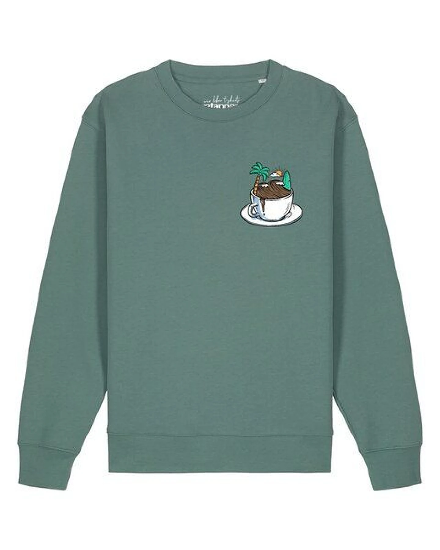 watapparel Sweatshirt Unisex Coffee waves – Ansicht 2
