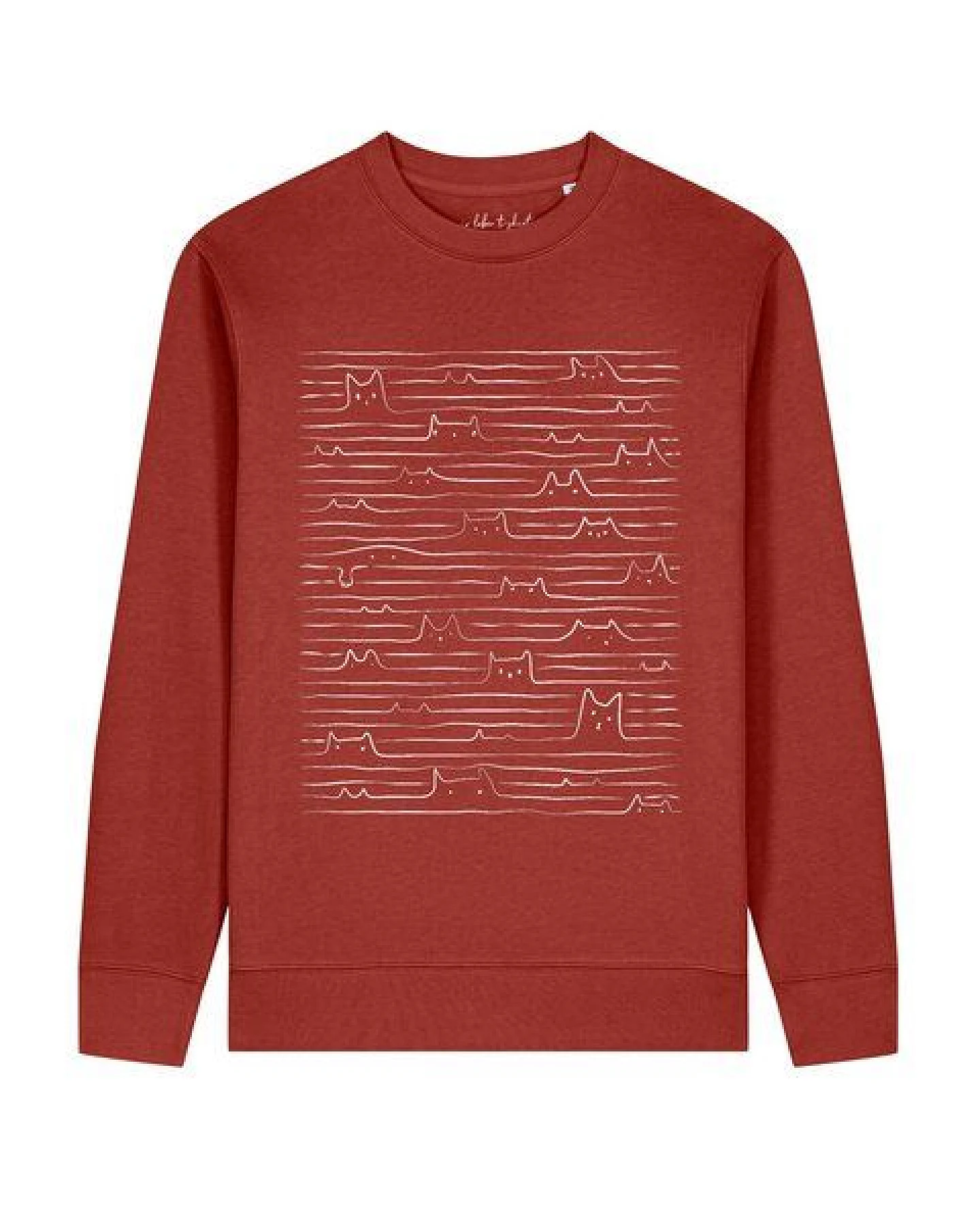 watapparel Sweatshirt Unisex Doodle Cats – Ansicht 2