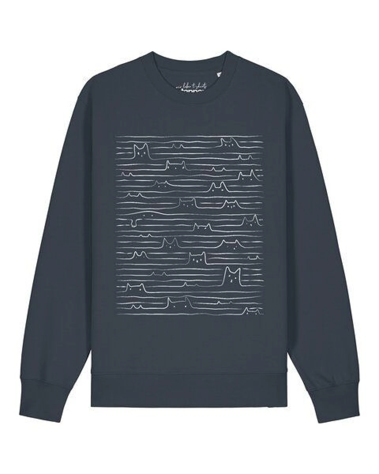 watapparel Sweatshirt Unisex Doodle Cats – Ansicht 2