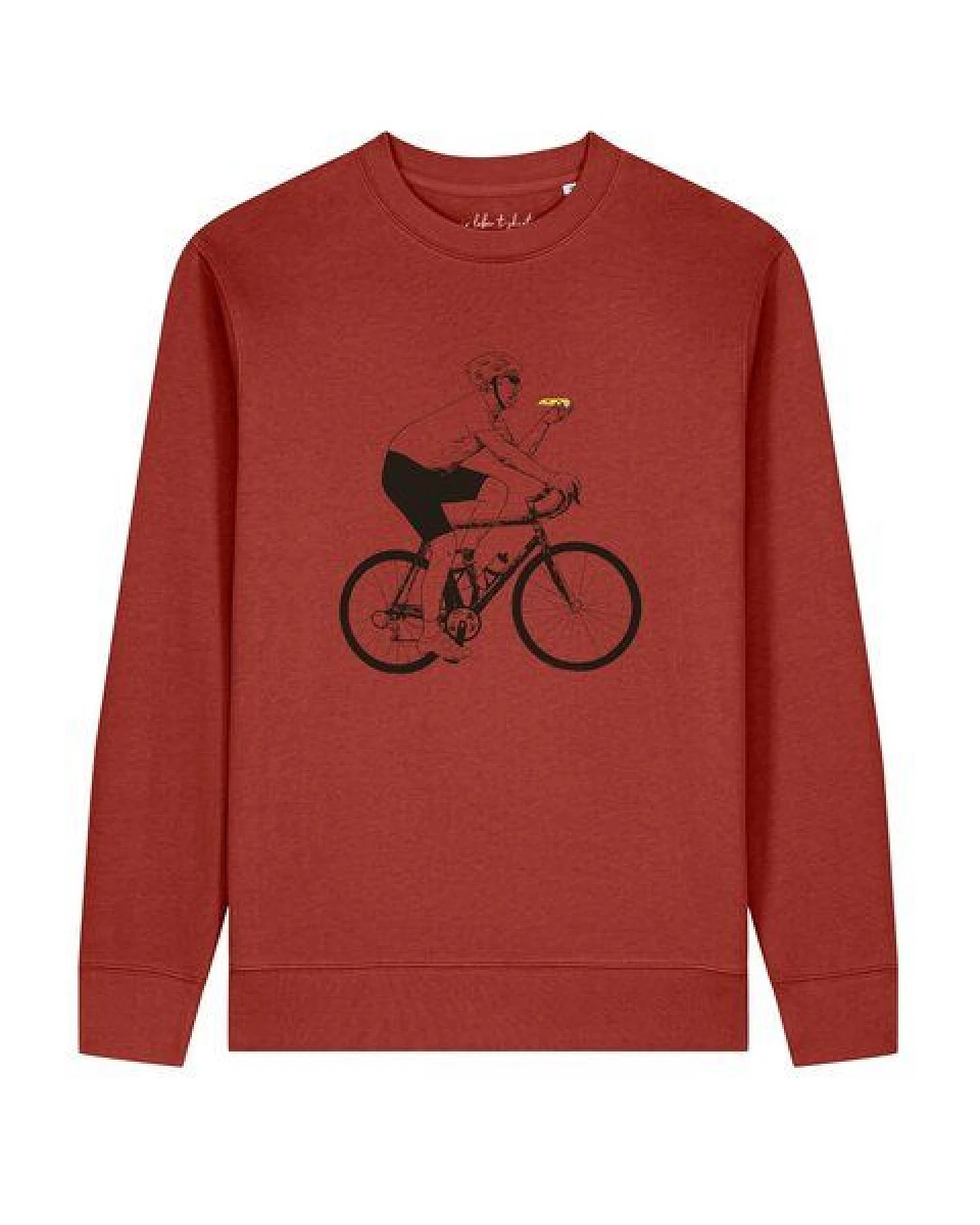 watapparel Sweatshirt Unisex Fahrrad und Pizza – Ansicht 2